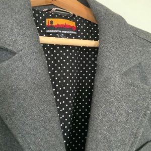 Men Wool Blazer by Brooklyn Industries Medium